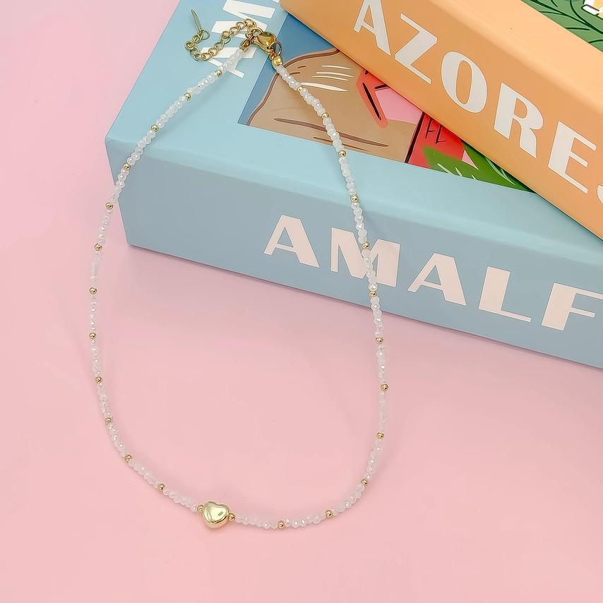 TJ Tiny Gold/White Heart NK