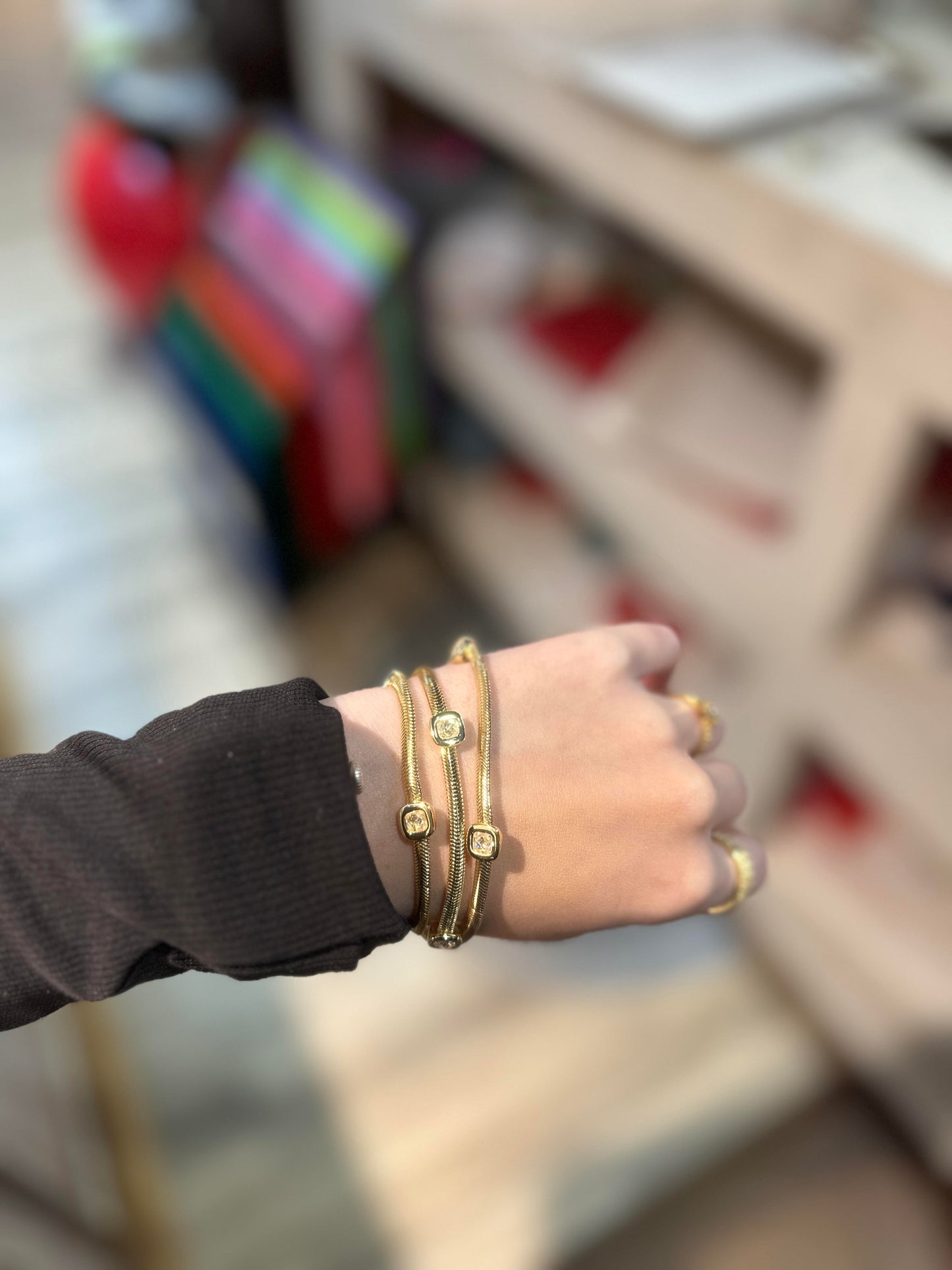 Gold 3 Strand Magnetic Bracelet