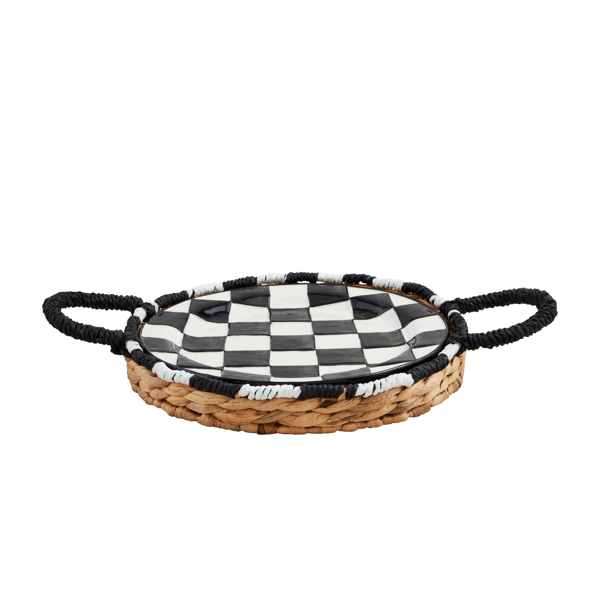 Mud Pie Bistro Woven Platter Set #40700813