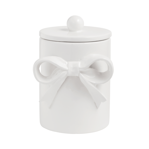 Mud Pie Large Bow Canister #49300084L