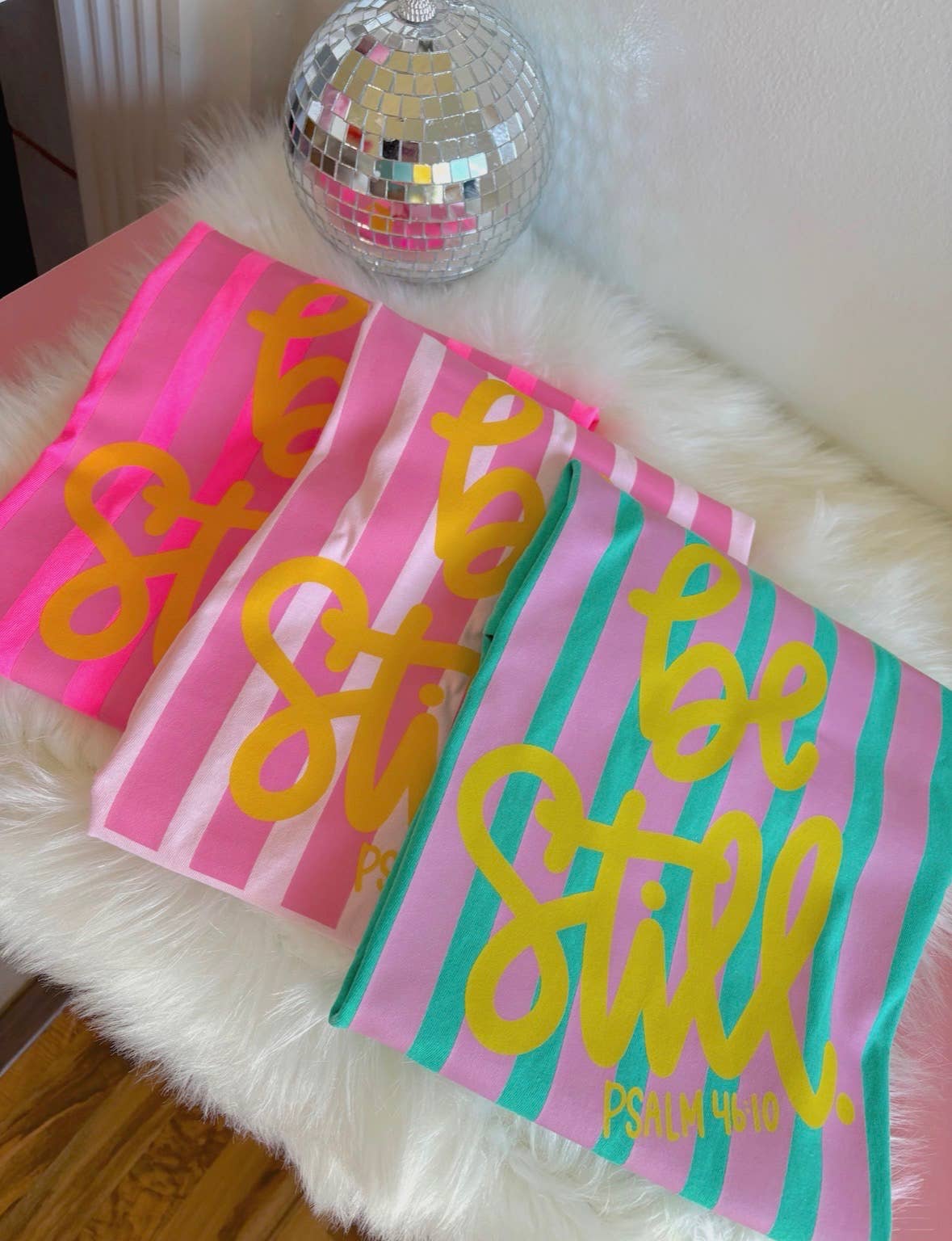Be Still Tee (Neon Pink)