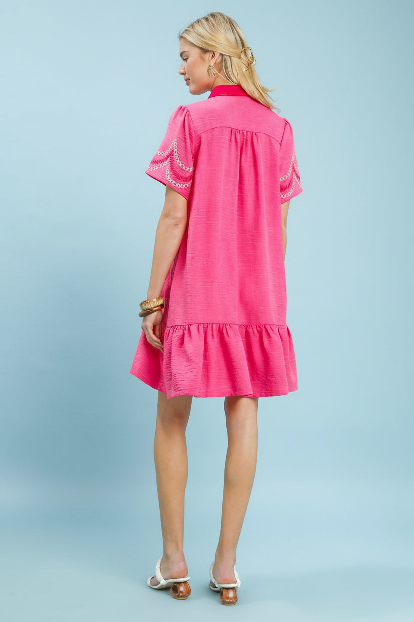 Stitched In Peony Dress