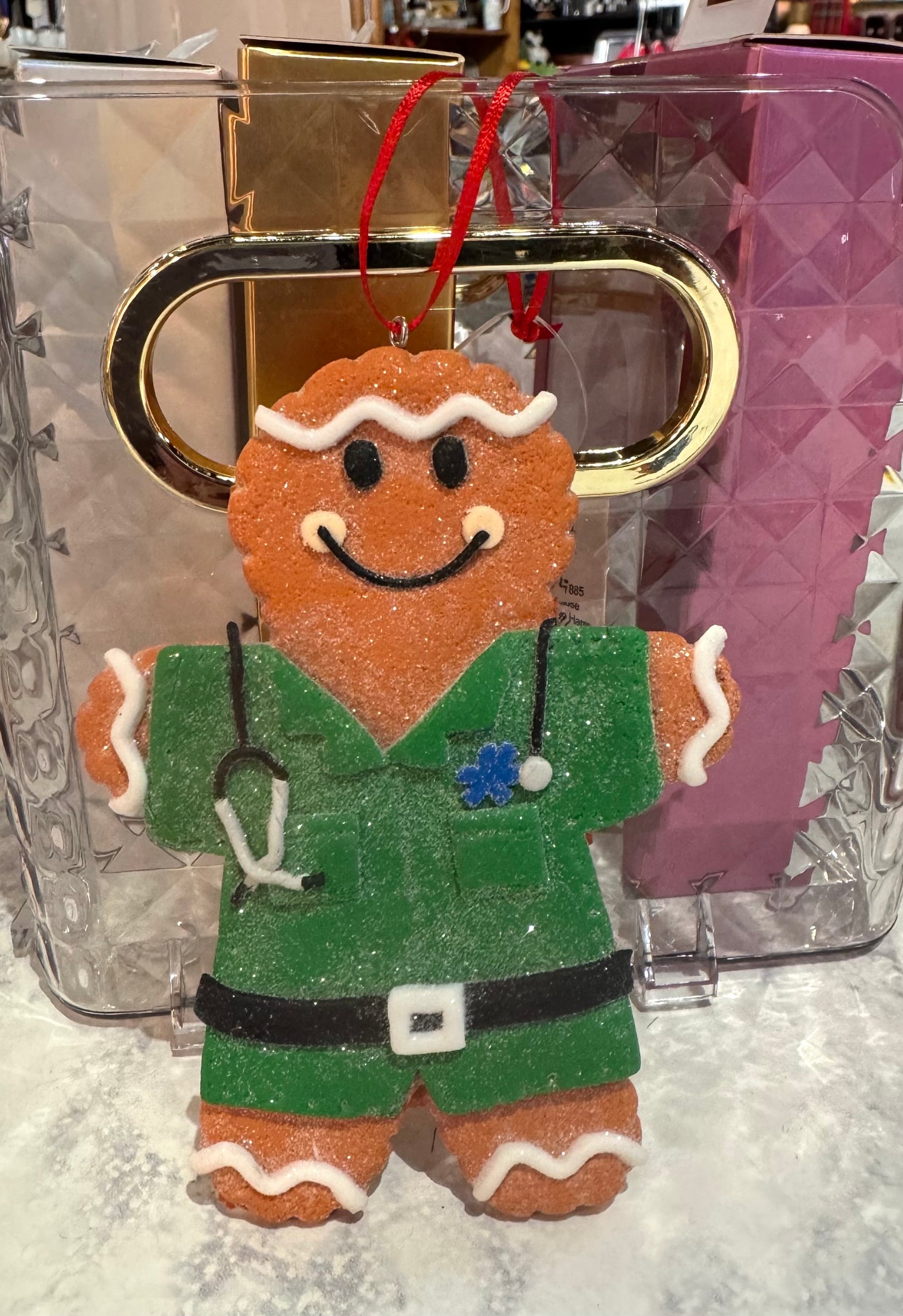 Raz Gingerbread EMT Ornament