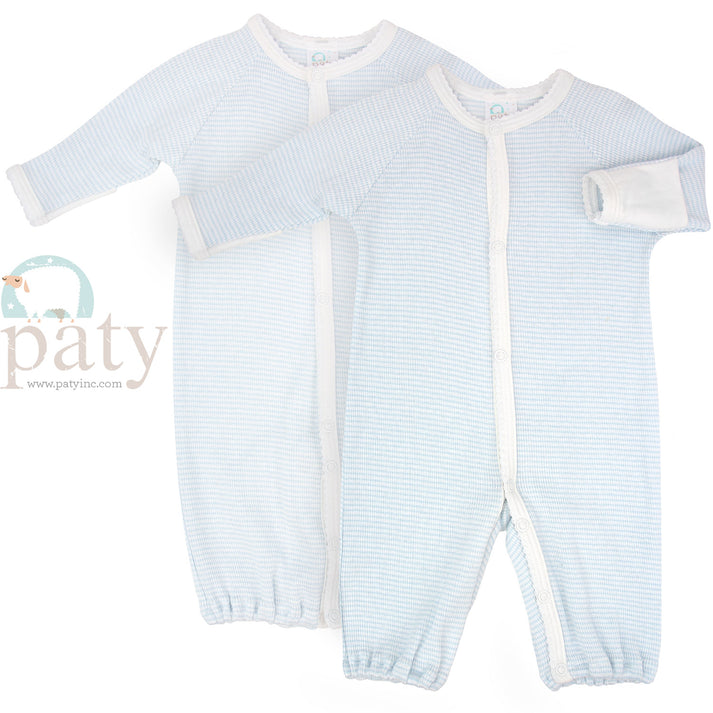 Paty Blue Stripe Romper