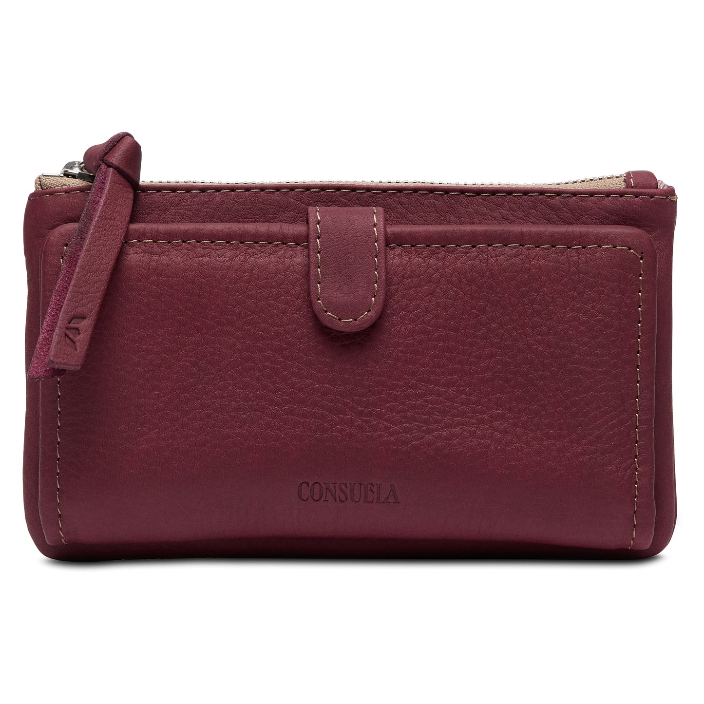 Consuela Plum Slim Wallet