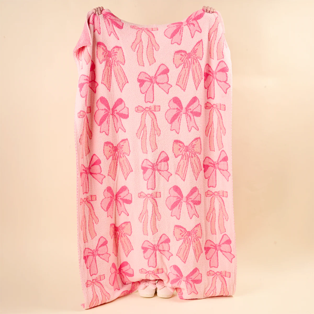 Pink Blushing Bows Blanket