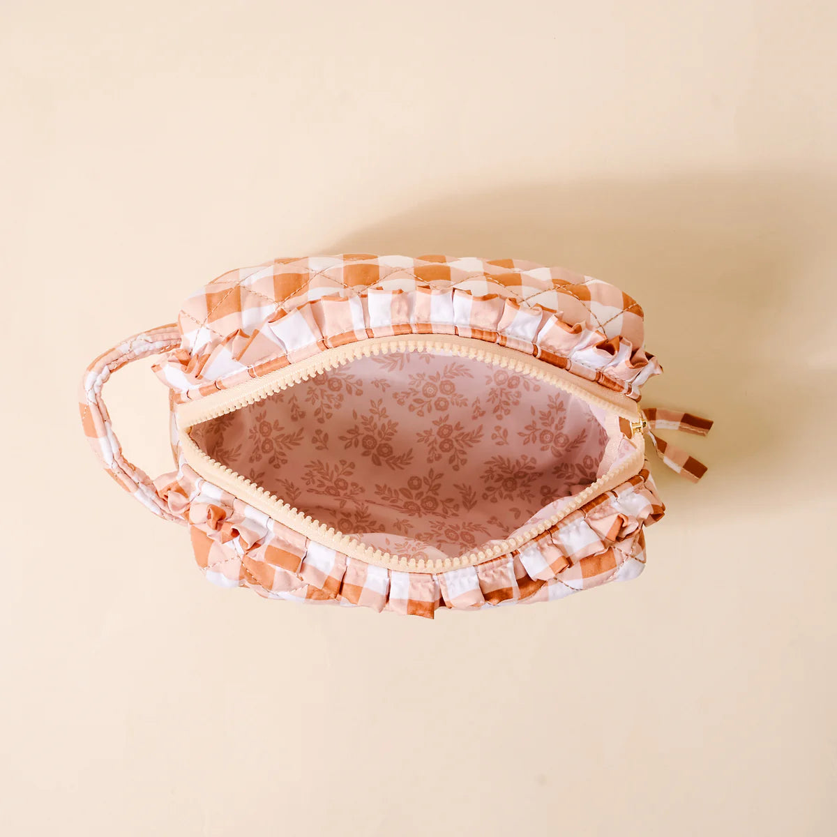 Maple Gingham Cosmetic Pouch