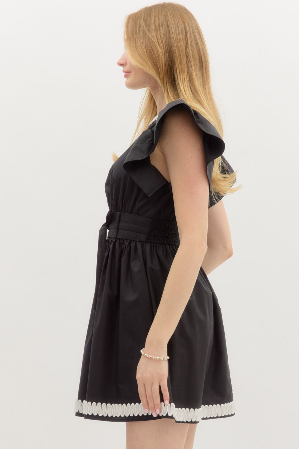 Midnight Ruffle Dress