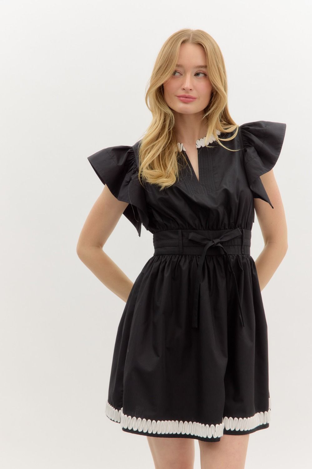 Midnight Ruffle Dress