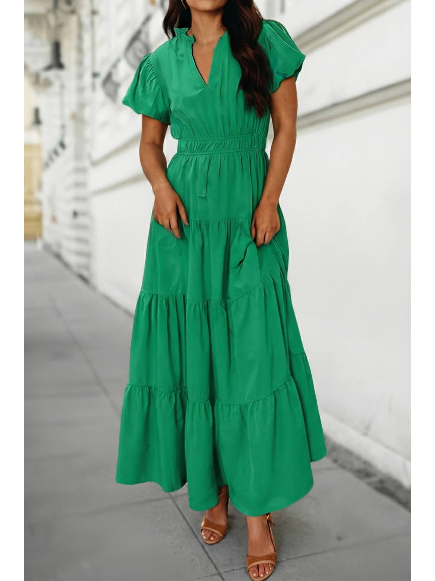Bright Green Maxi Dress
