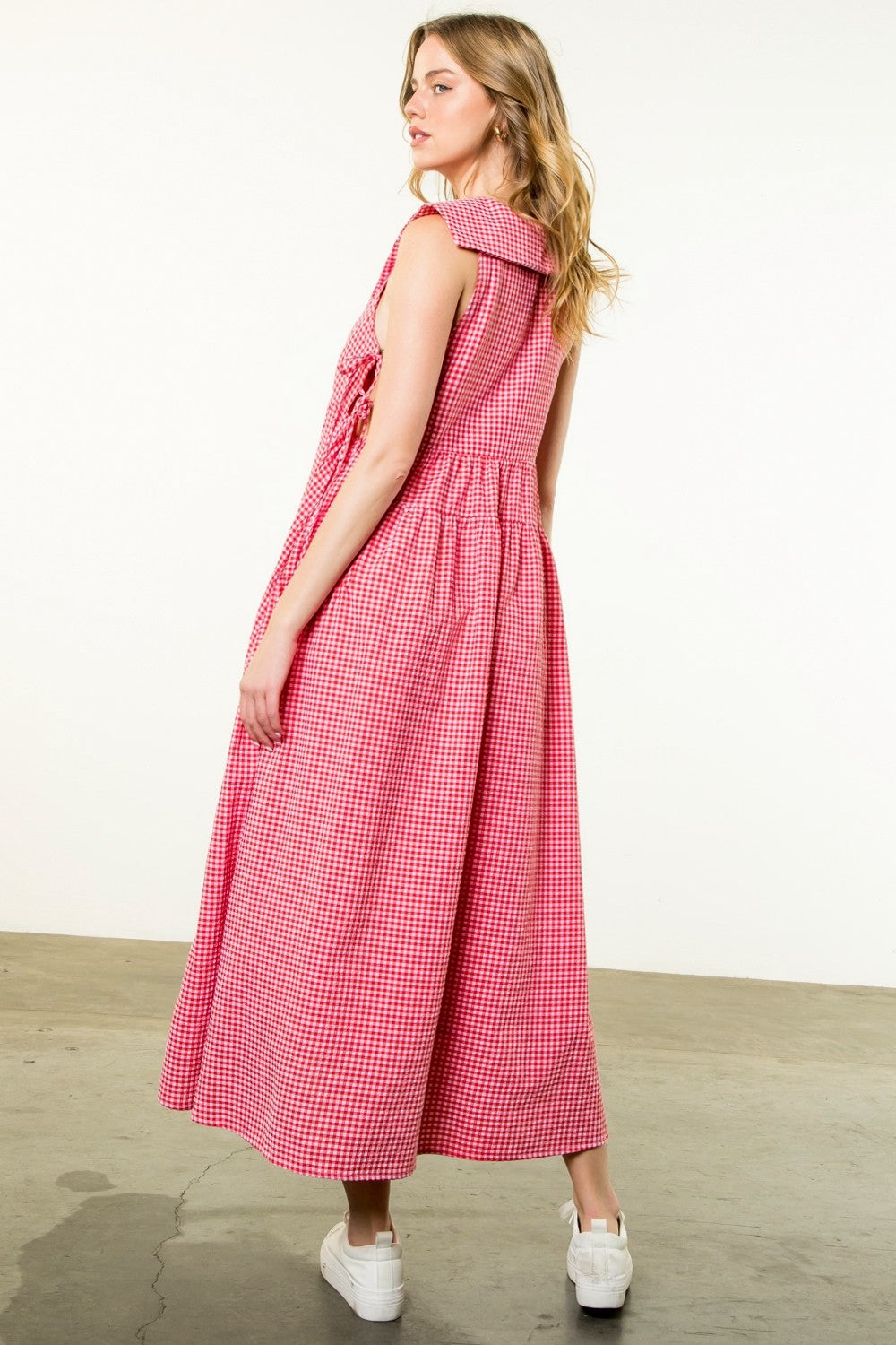 Gingham Red Dress