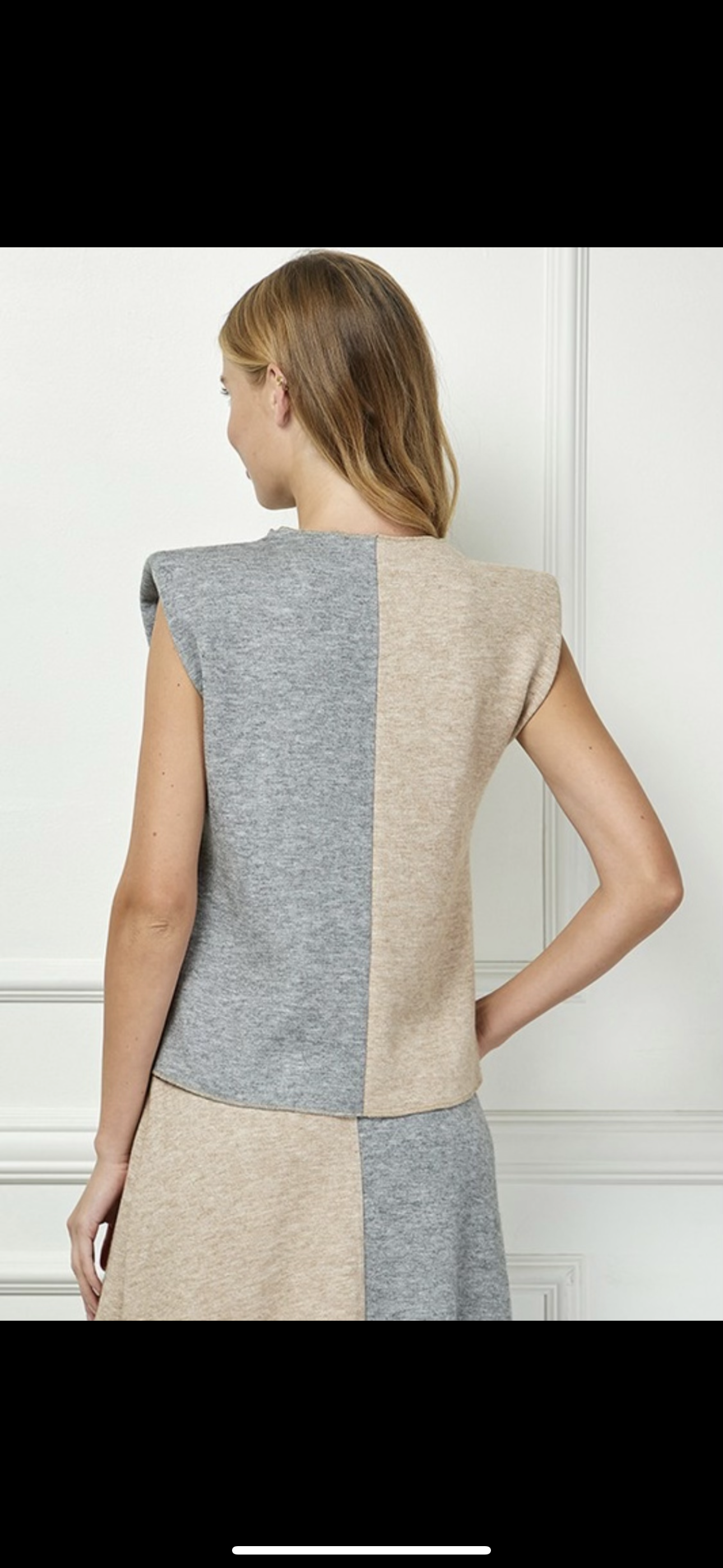 Taupe/Grey Color Block Set