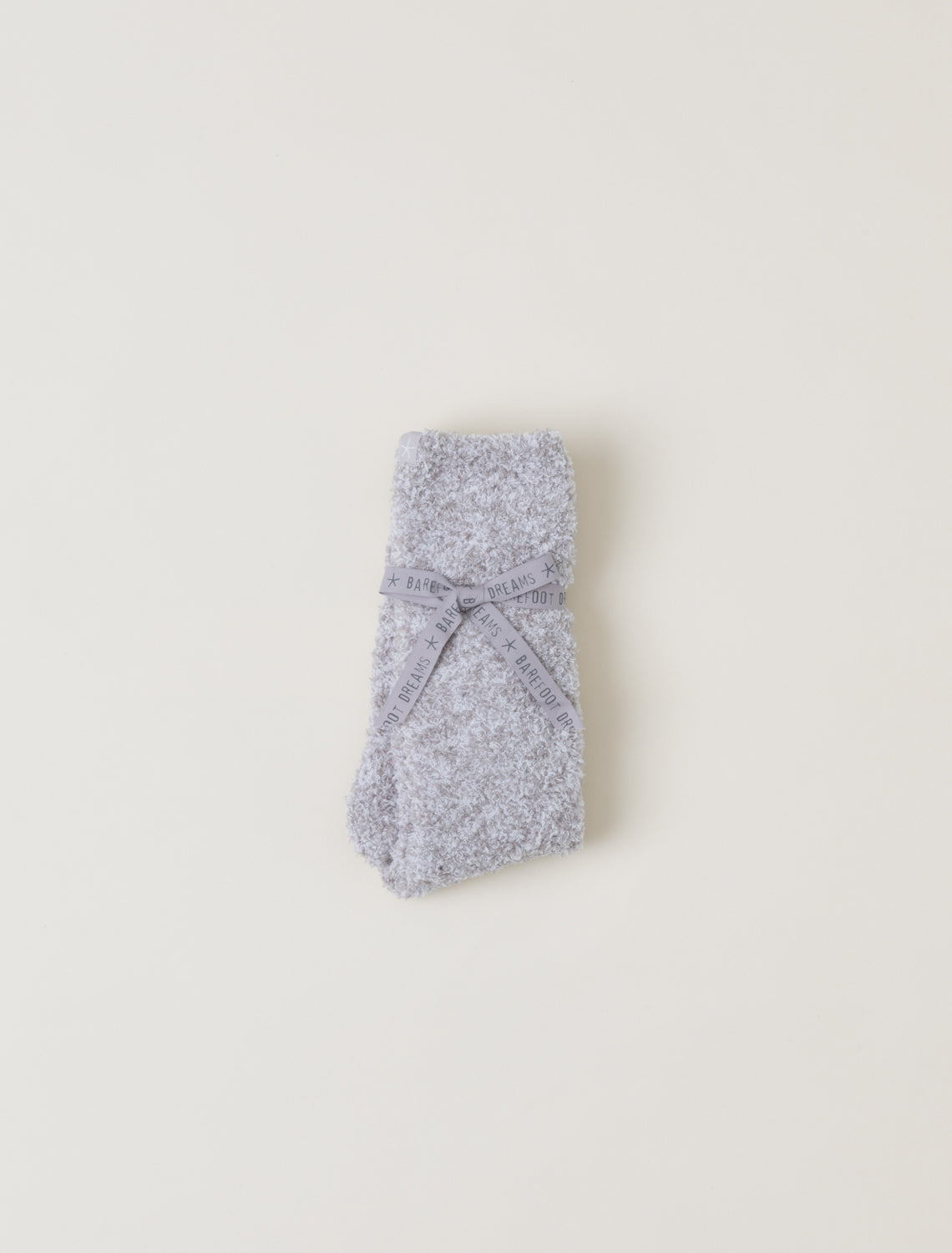 Barefoot Dreams CozyChic Heathered Oyster-White Socks