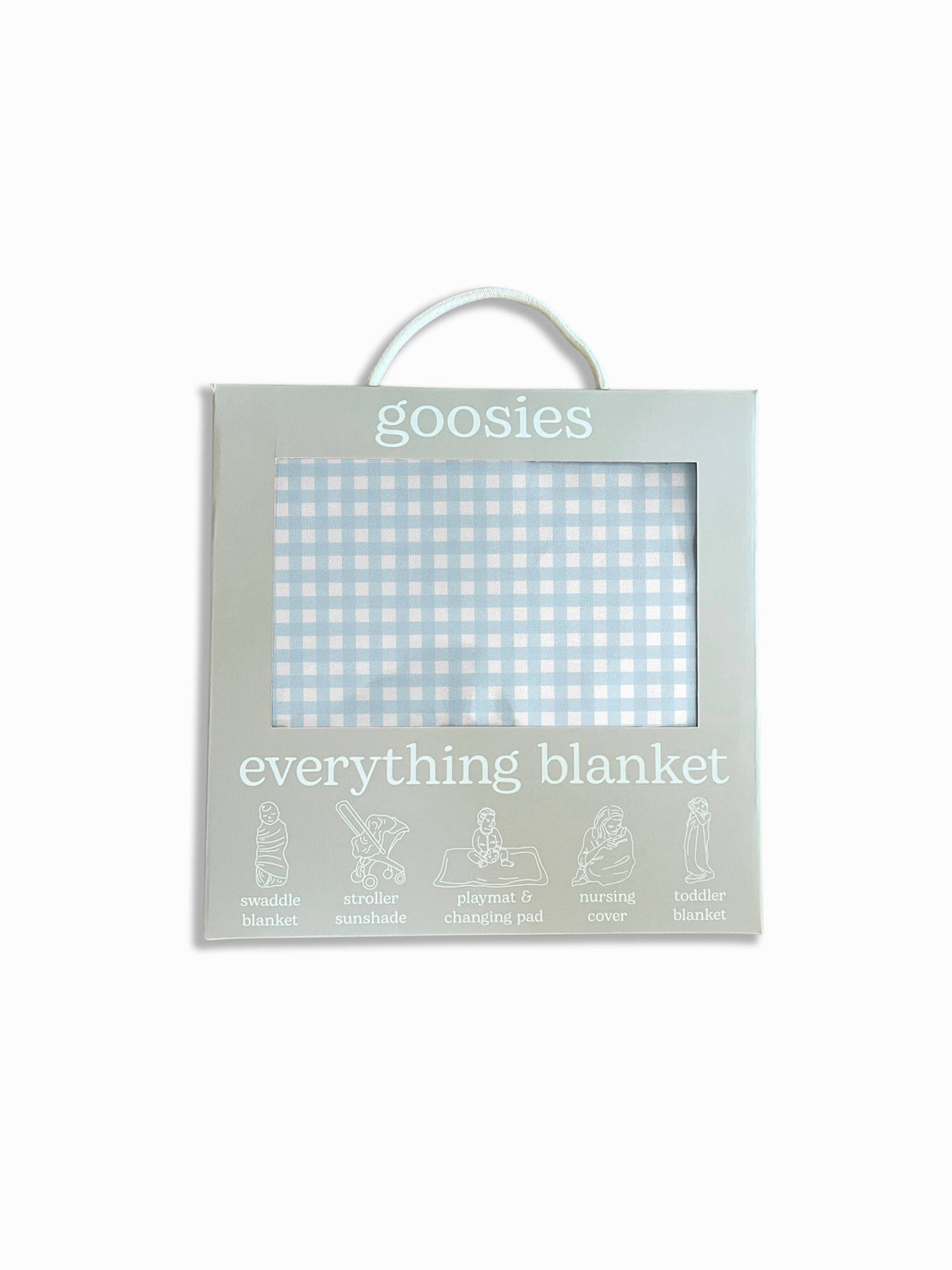 Goosies Blue Gingham Everything Blanket
