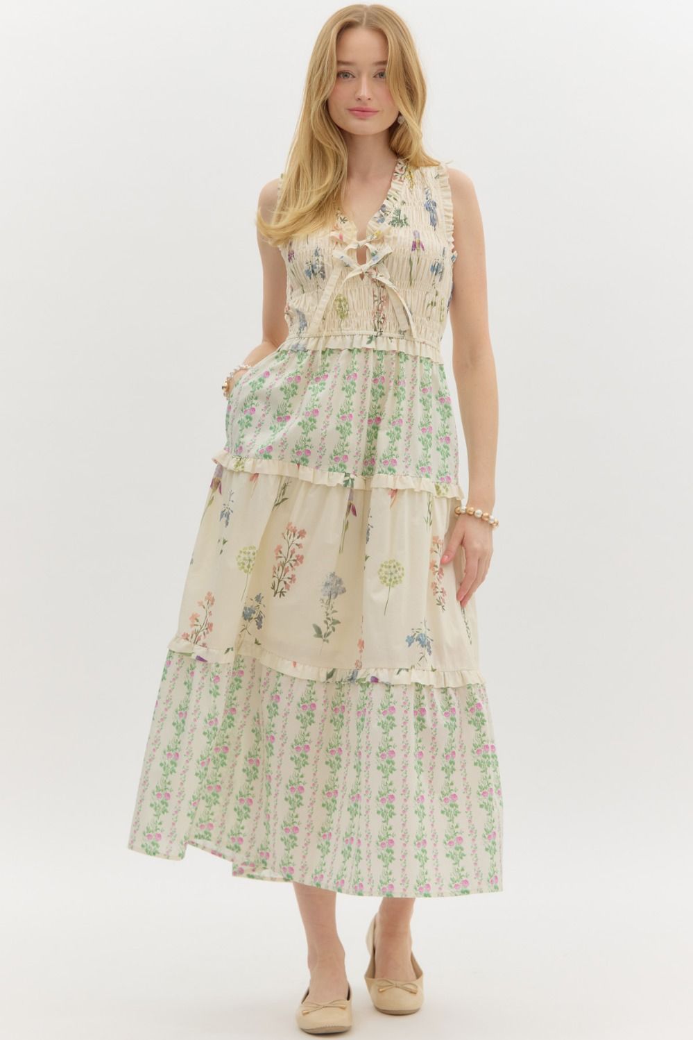 Elle Cream Dress
