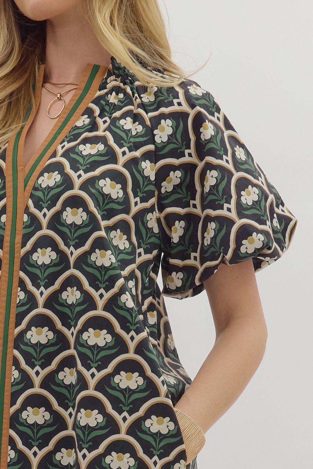 Botanical Black Dress
