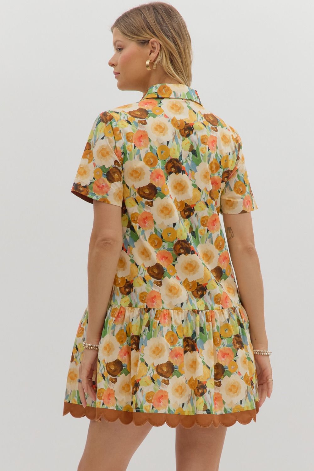 Caramel Bloom Dress