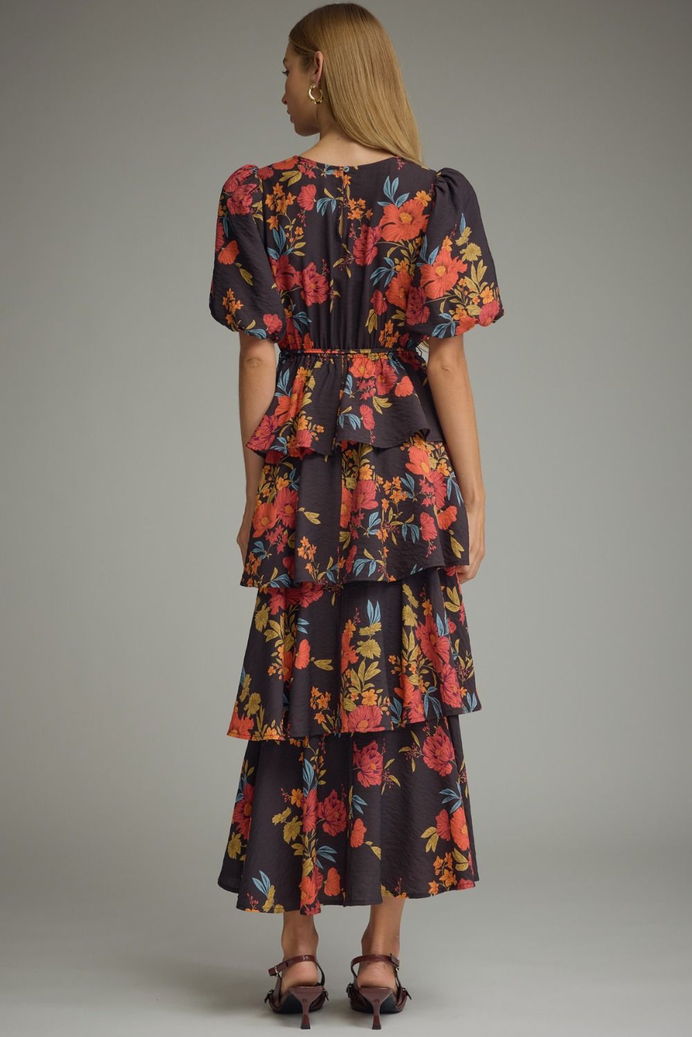 Plum Floral Dress
