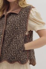 Cassandra Leopard Vest