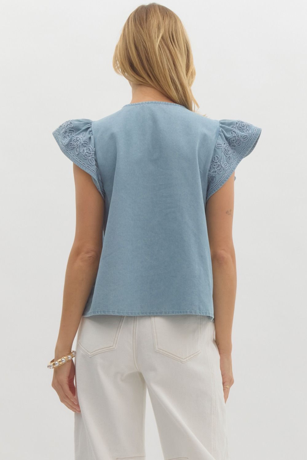 Terri Light Blue Top