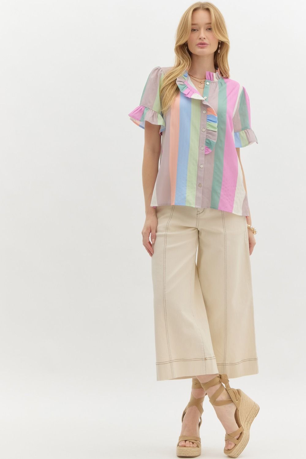 Skylar Stripe Top