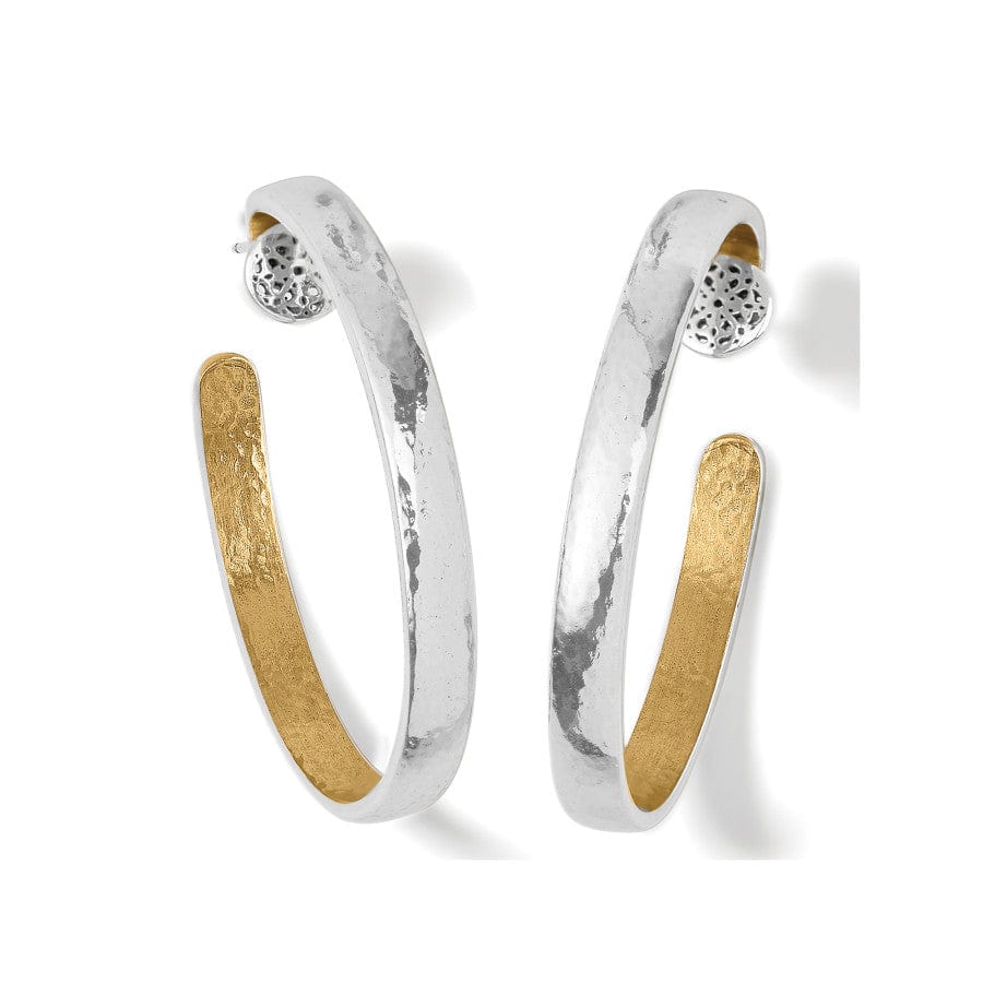 Brighton Ferrara Entrata Medium Hoop Earrings Silver
