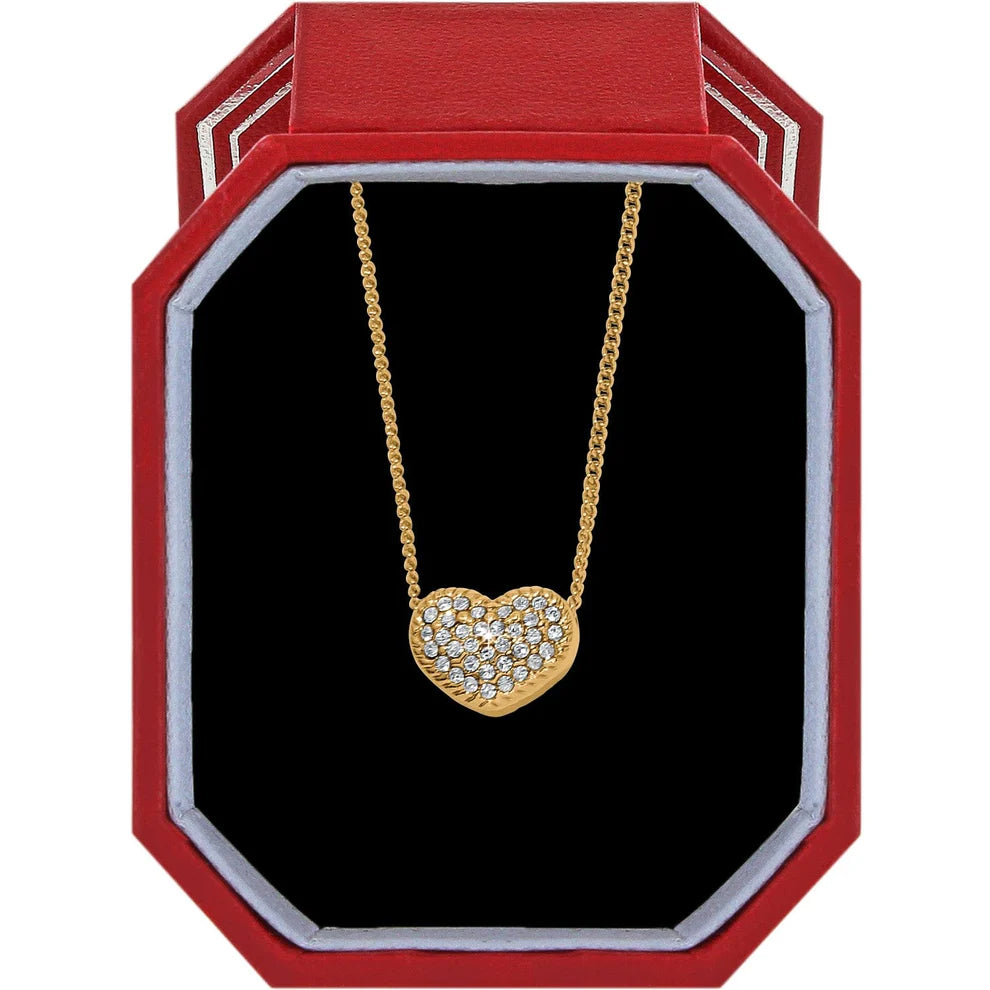 Brighton Illumina Celeste Heart Petite Necklace Gift Box JD7033
