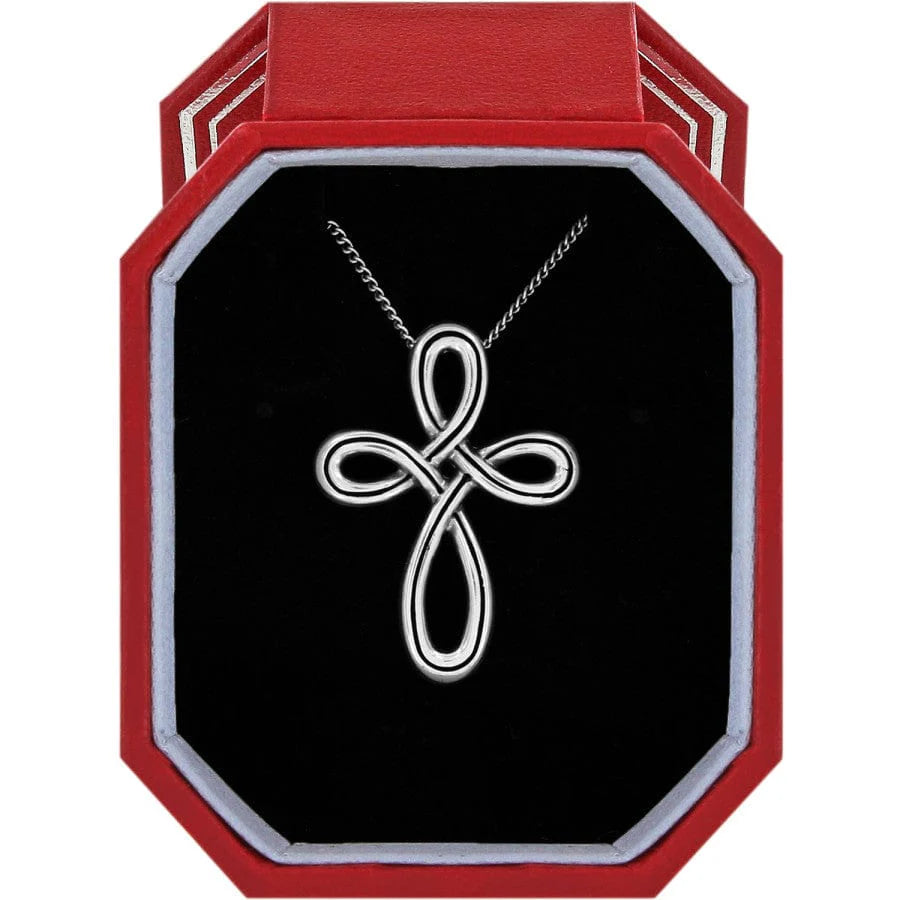 Brighton Interlok Petite Cross Necklace Gift Box JD1590