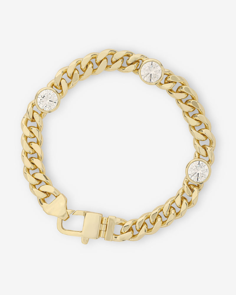 Melinda Maria Julian Triple Diamond Cuban Chain Braclet