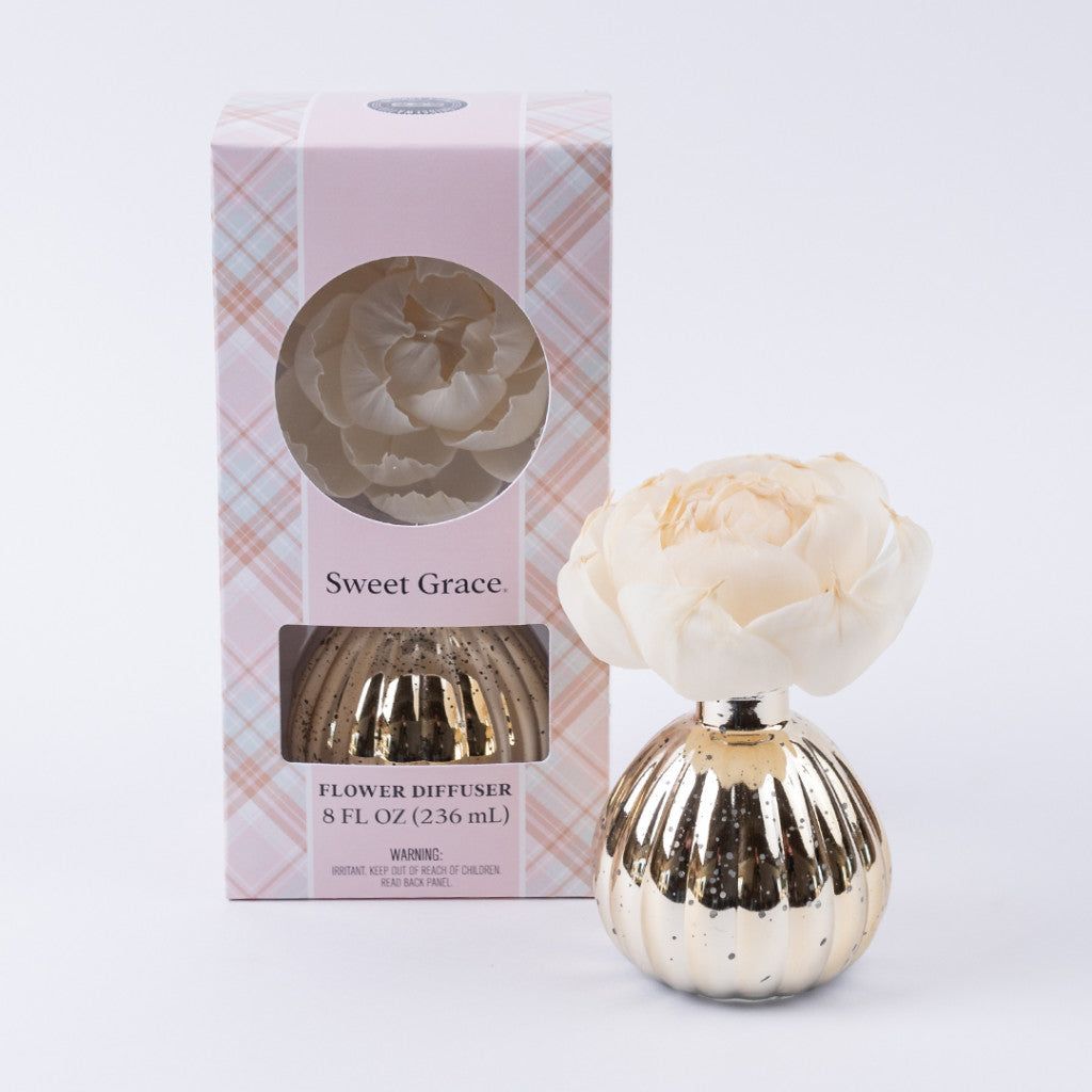 Sweet Grace Gold Holiday Flower Diffuser