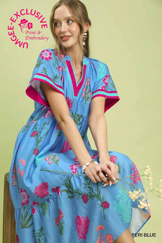 Floral Fun Midi Dress