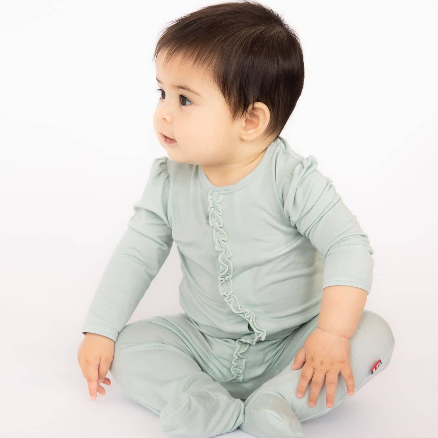 MM Honeydew Footie with Ruffles