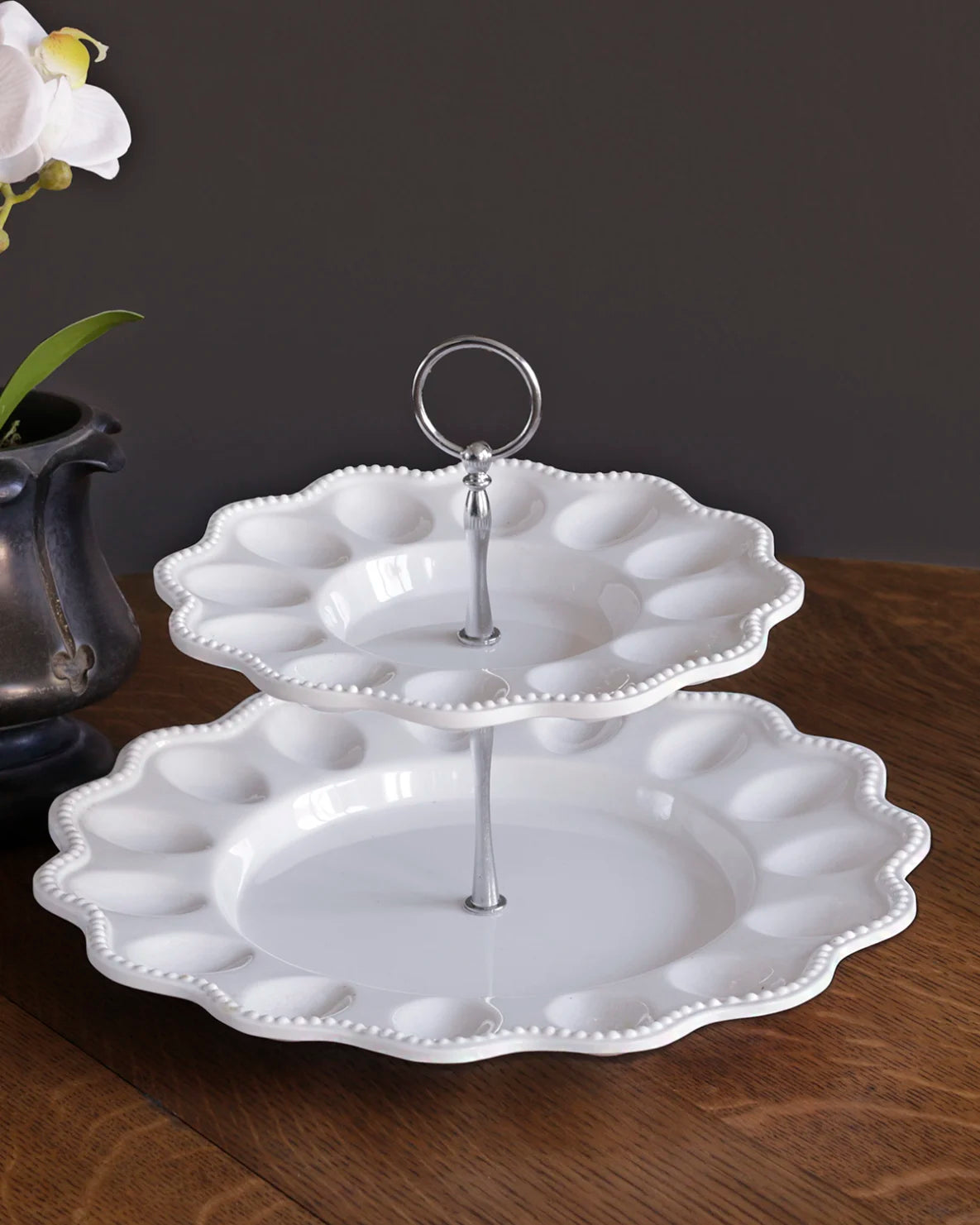 BB Vida Alegria Two Tiered Egg Server #3084