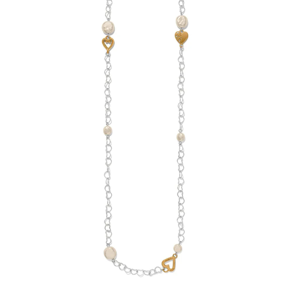 Brighton One Heart Pearl Long Necklace
