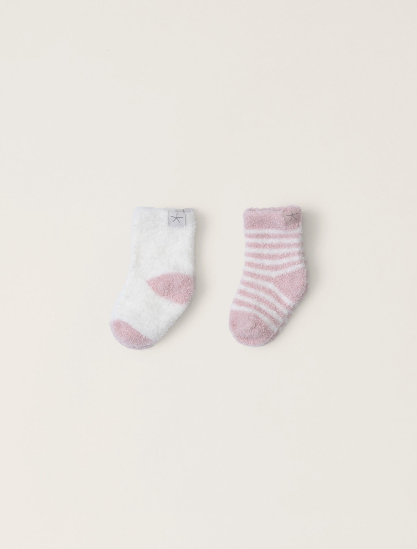 Barefoot Dreams Pink Peonie-Pearl Baby Sock Set