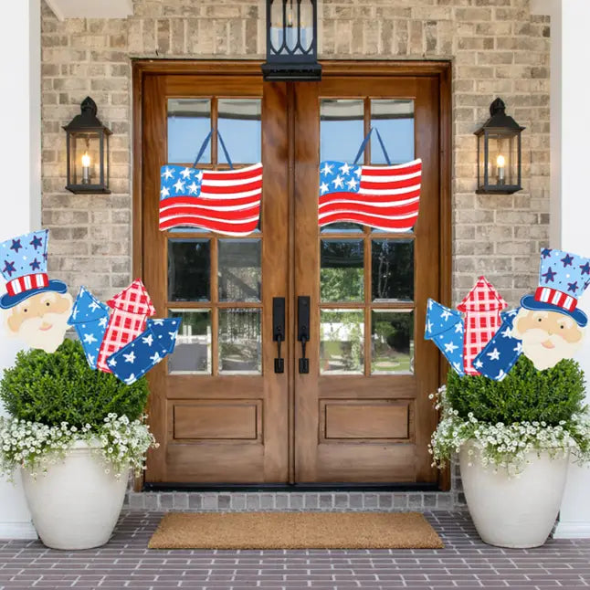 Patriotic 24 inch Potted Plant Stake (Uncle Sam)