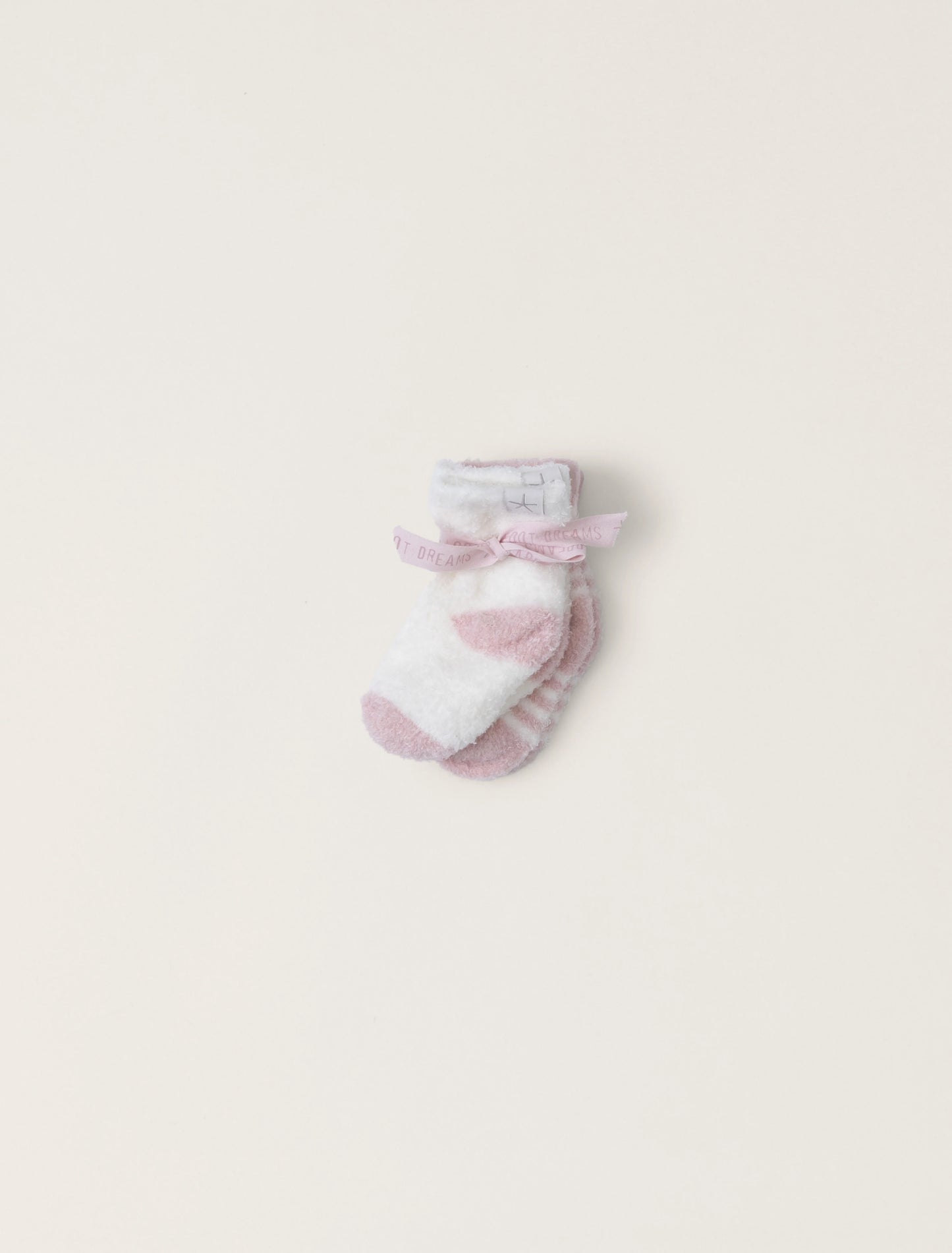Barefoot Dreams Pink Peonie-Pearl Baby Sock Set