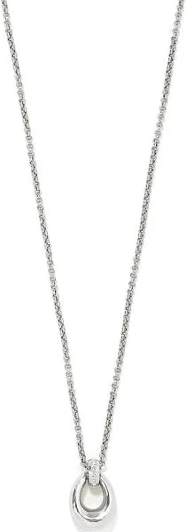 Brighton Meridian Geo Oval Mini Silver NK