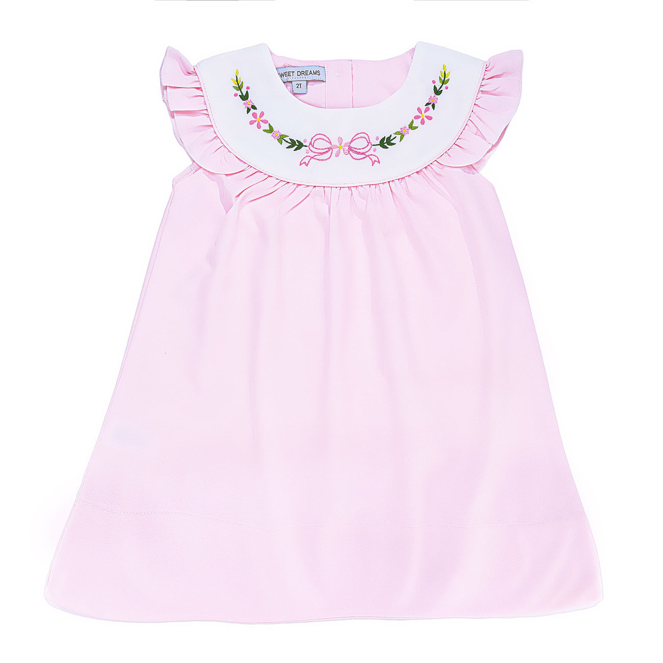 Sweet Dreams Pink Bow & Flowers Dress