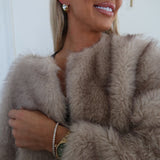 Chan-Sutt Pearls Thick Stretchy Tennis Bracelet