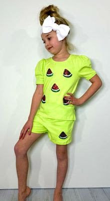 Watermelon Sequin Set