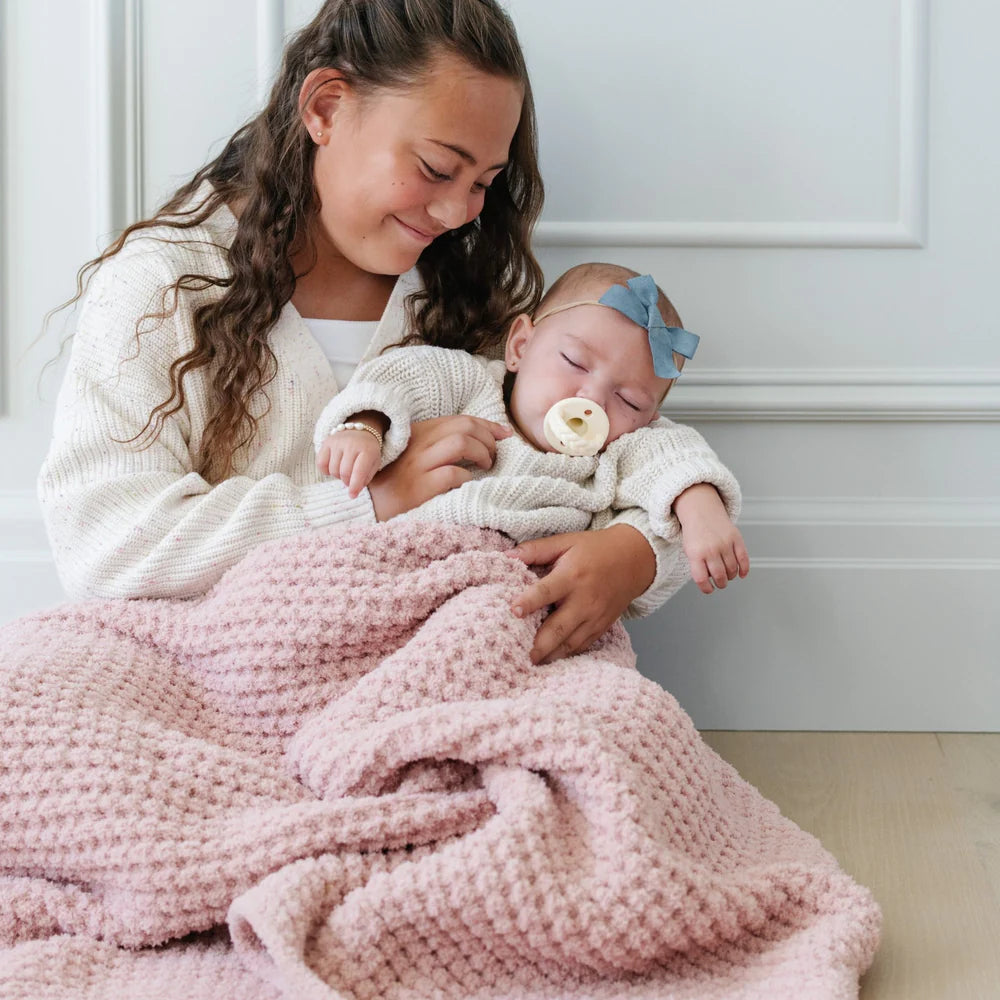 Saranoni Waffle Knit Baby Blanket