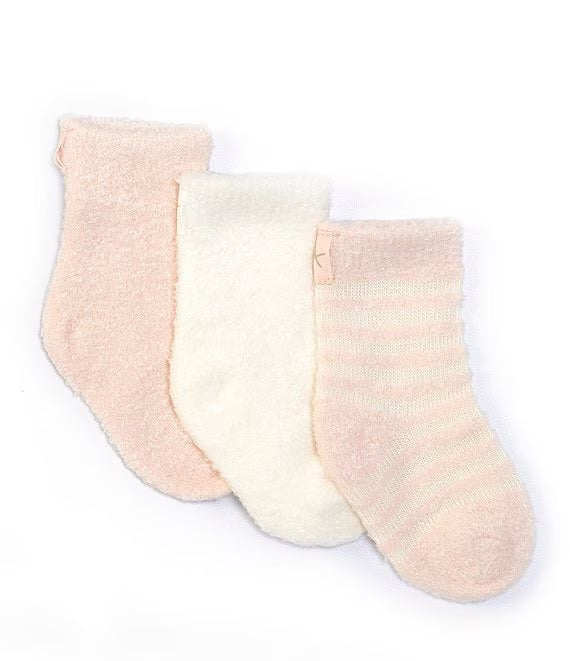 Barefoot Dreams Pink/Pearl Socks 3pk