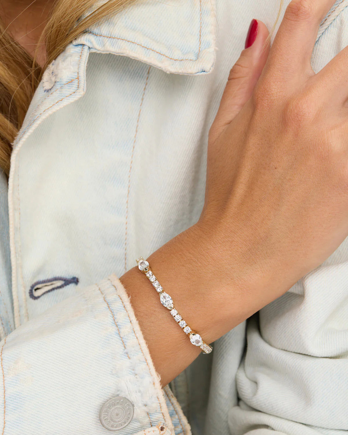 Melinda Maria She's So Extra Tennis Bracelet  B1458