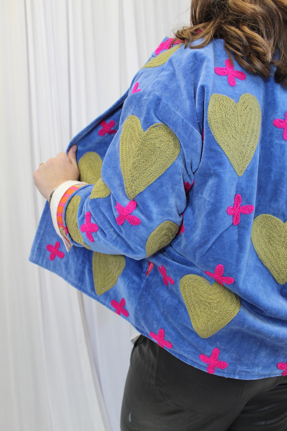 Turquoise Heart & Cross Jacket