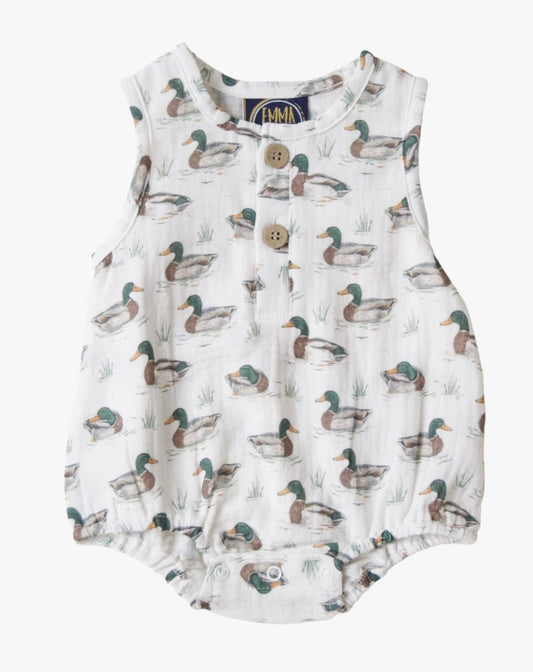 Emma Jean Mallard Boys Romper