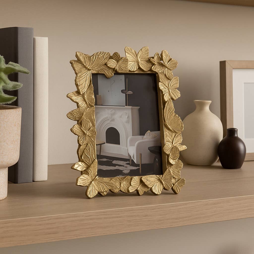 Butterfly Gold Frame 4x6 in.