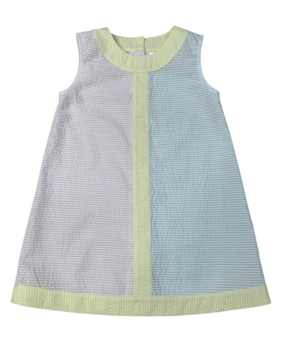 Banana Split Pastel Colorblock A-Line Dress