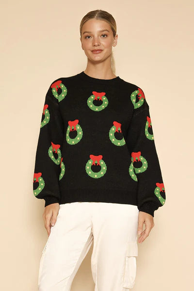 Wreath it Up Sweater