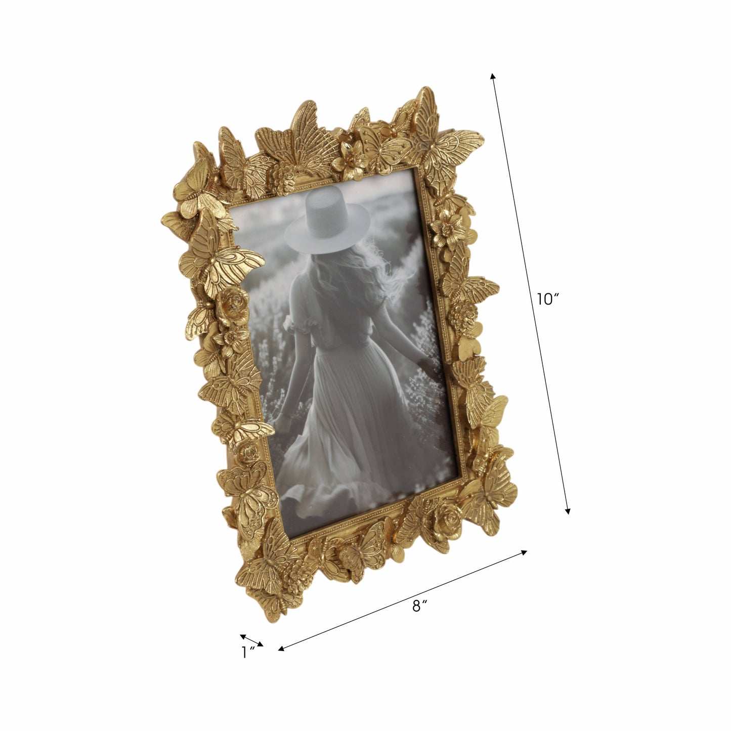 Butterfly Gold Frame  5x7 in.